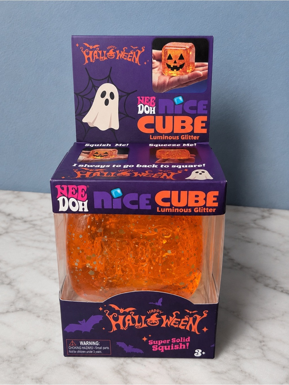 NeeDoh Nice Cube Halloween Glitter Squish